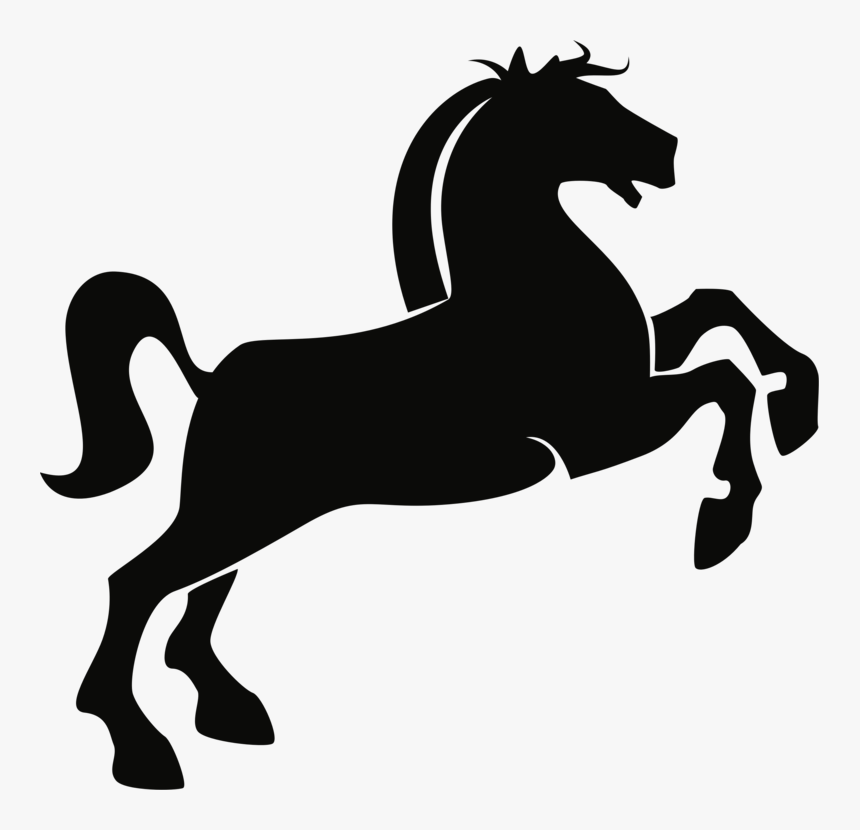 Mare,horse,silhouette - Silhouette Morgan Horse Clipart, HD Png Download