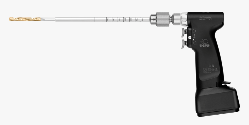 Globus Power™ Cannulated Drill Attached To Driver - Pneumatic Drill, HD Png Download