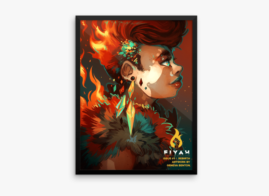 Rebirth Wall Art With Black Frame - Artist, HD Png Download