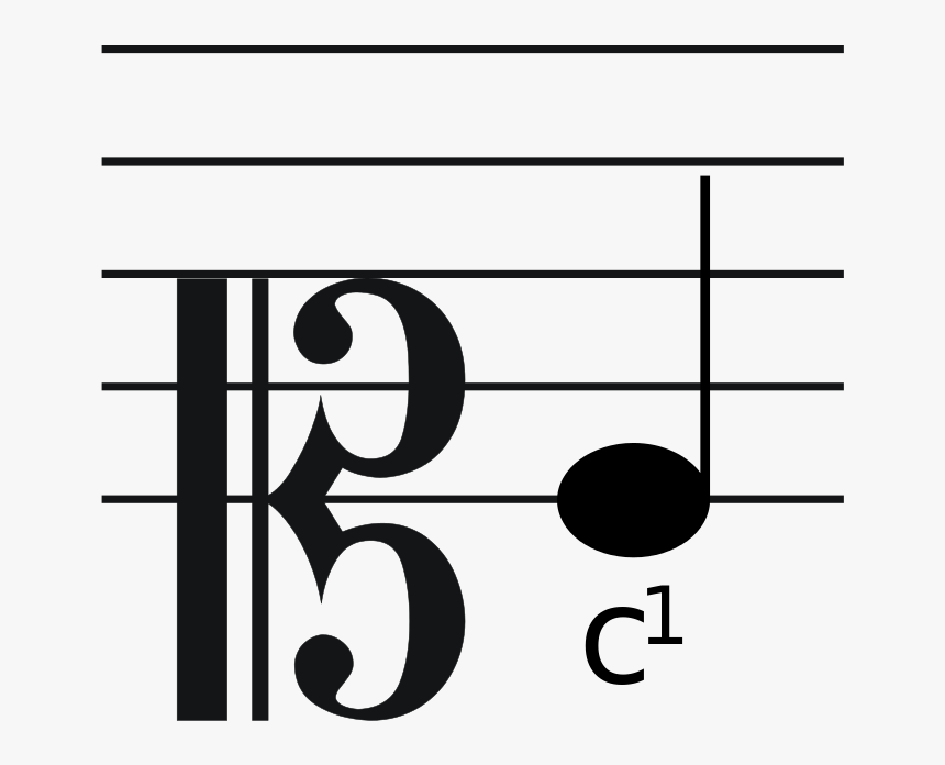 Soprano Clef With Note - Does Not Bring Joy, HD Png Download