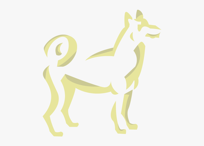 Dog Talisman Spirit Animal Zodiac Sign Vector Art Goldenrod - Deer, HD Png Download