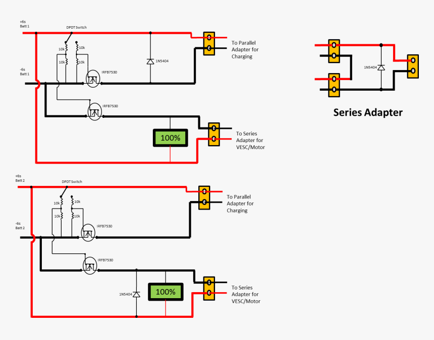 Parallel Charging Board Schematic, HD Png Download