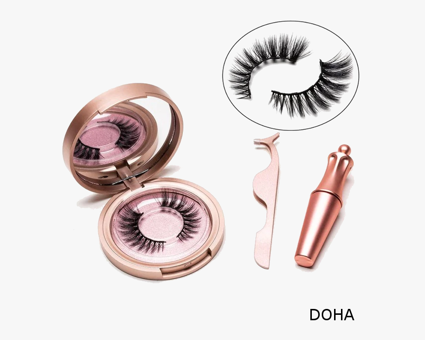 Eyelashes With Magnetic Eyeliner, HD Png Download