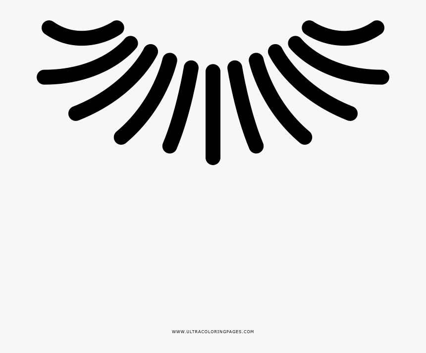 Eye Lashes Coloring Page - Illustration, HD Png Download