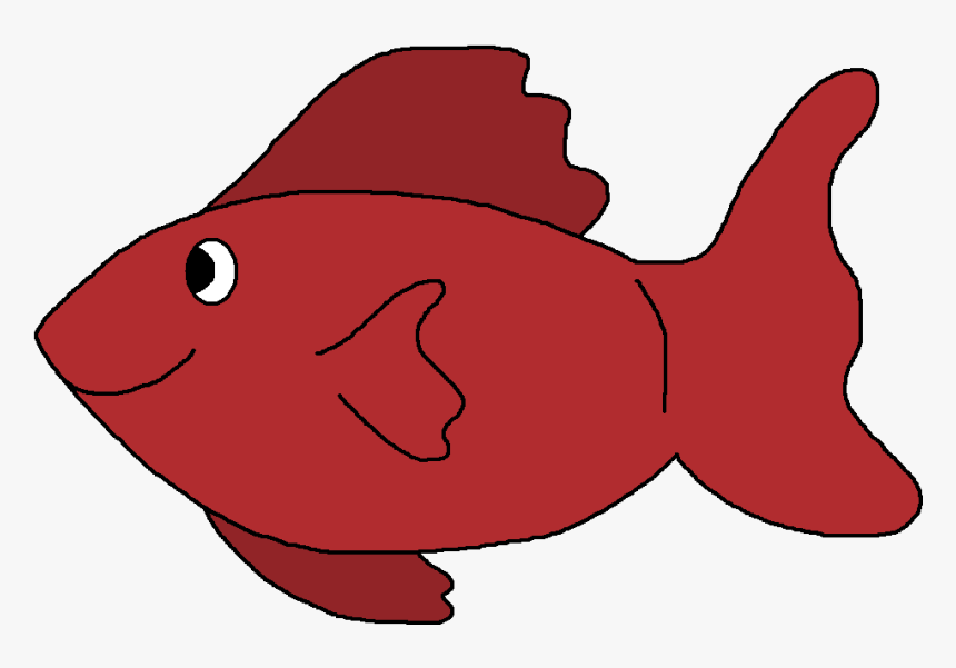 Red Clip Art - Clip Art Red Fish, HD Png Download