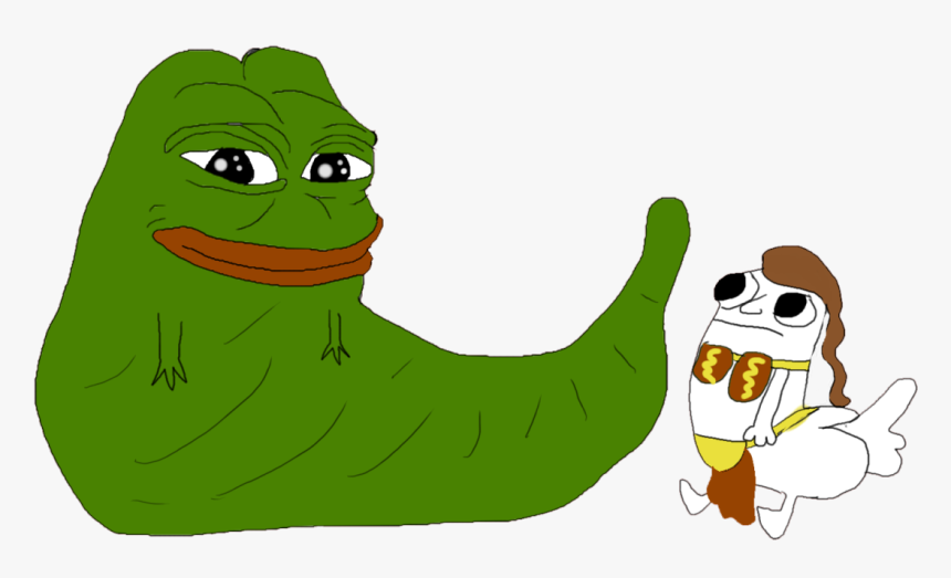 Transparent Jabba The Hutt Clip Art - Jabba The Hutt Pepe, HD Png Download