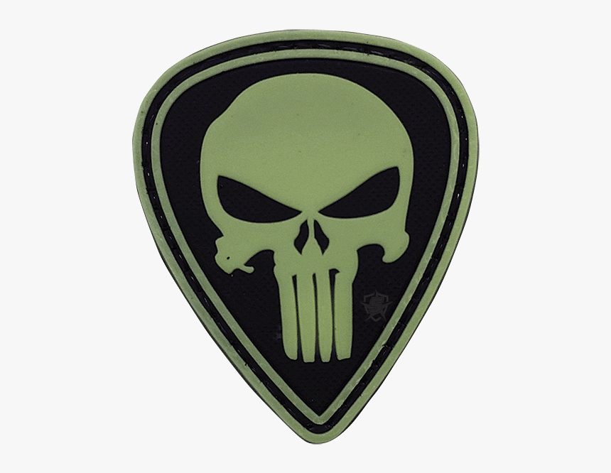 6734 - Punisher Diamond Night Glow Morale Patch, HD Png Download