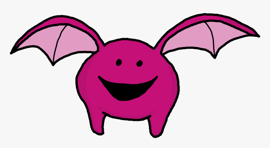 Cute Halloween Bat Clipart - Cute Monsters With Wings, HD Png Download