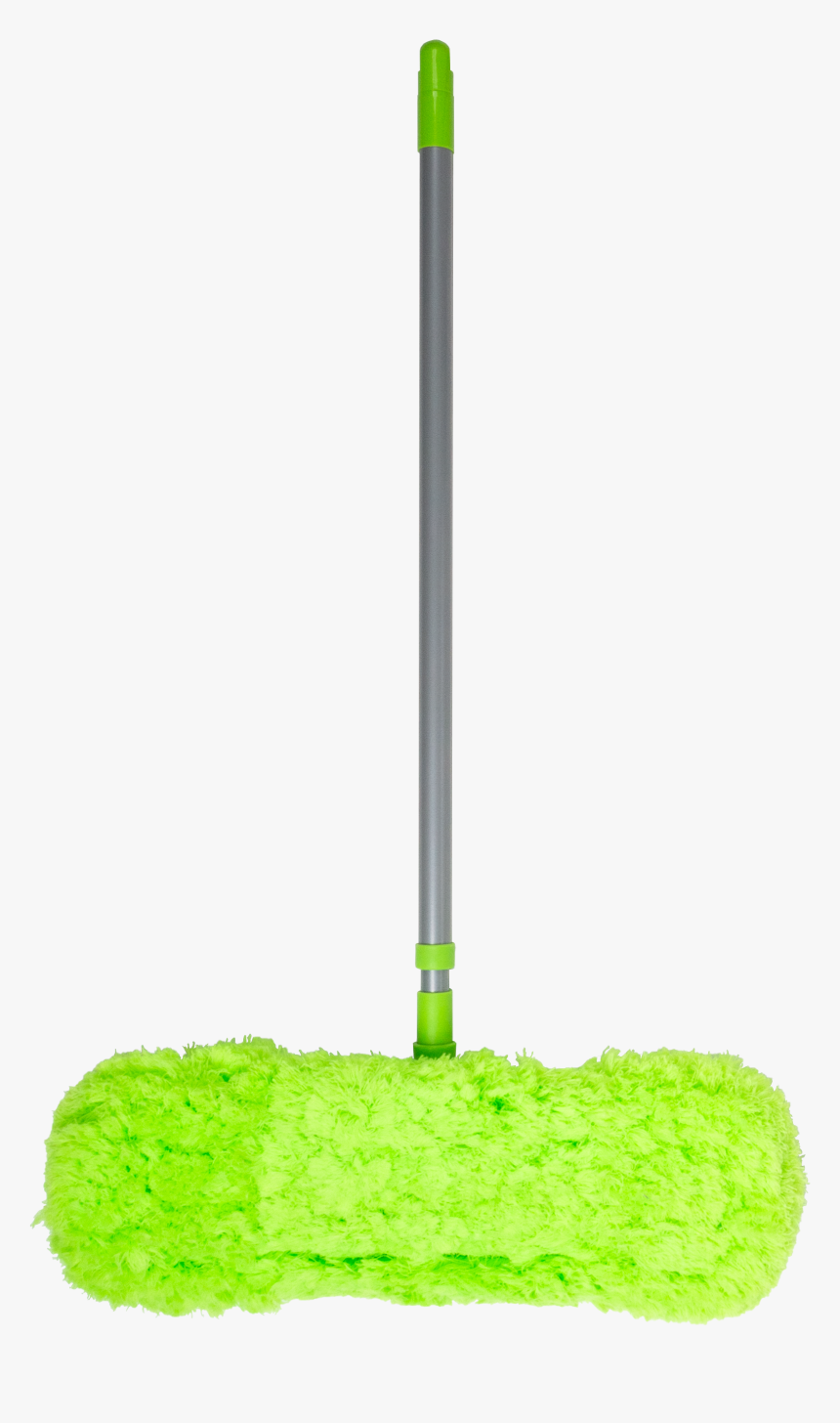 Shine Deluxe Microfibre Feather Flat Mop Silver/lime - Miniature Golf, HD Png Download