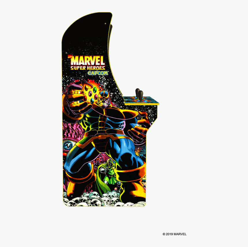 Marvel Super Heroes Arcade Cabinet - Marvel Superheroes Arcade 1up, HD Png Download
