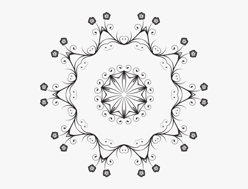 Flowery Lace Silhouette - 10 Brain Domains Fasd, HD Png Download