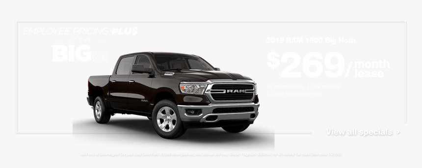 2019 Ram 1500 Big Horn - 1500 Ram 2019 Blue Color, HD Png Download