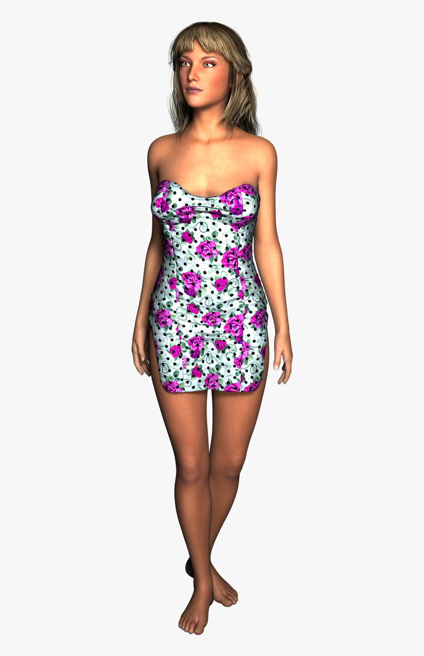 Transparent Background Girl Walking Png, Png Download