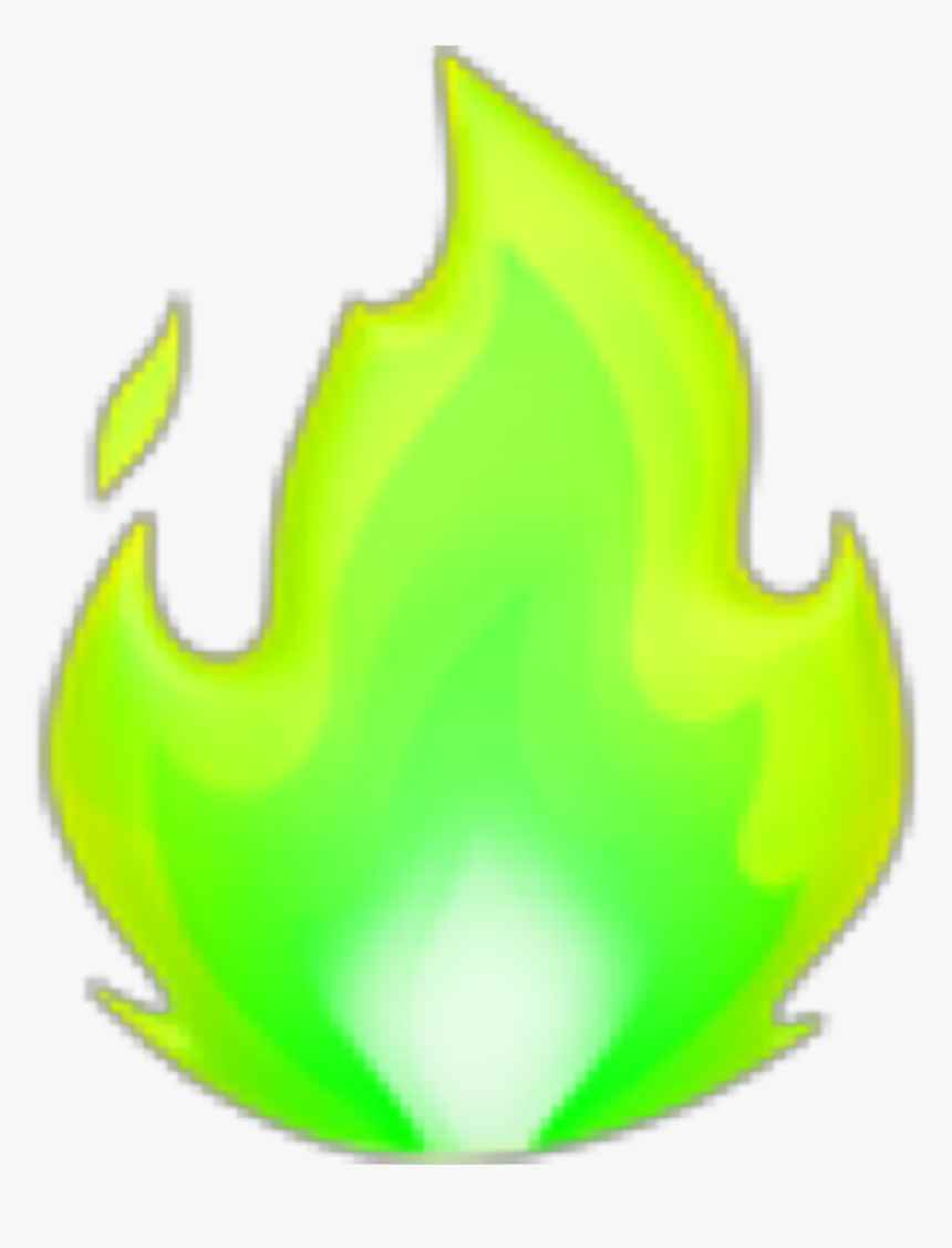 #fire #fuego #green #verde #emoji #freetoedit, HD Png Download