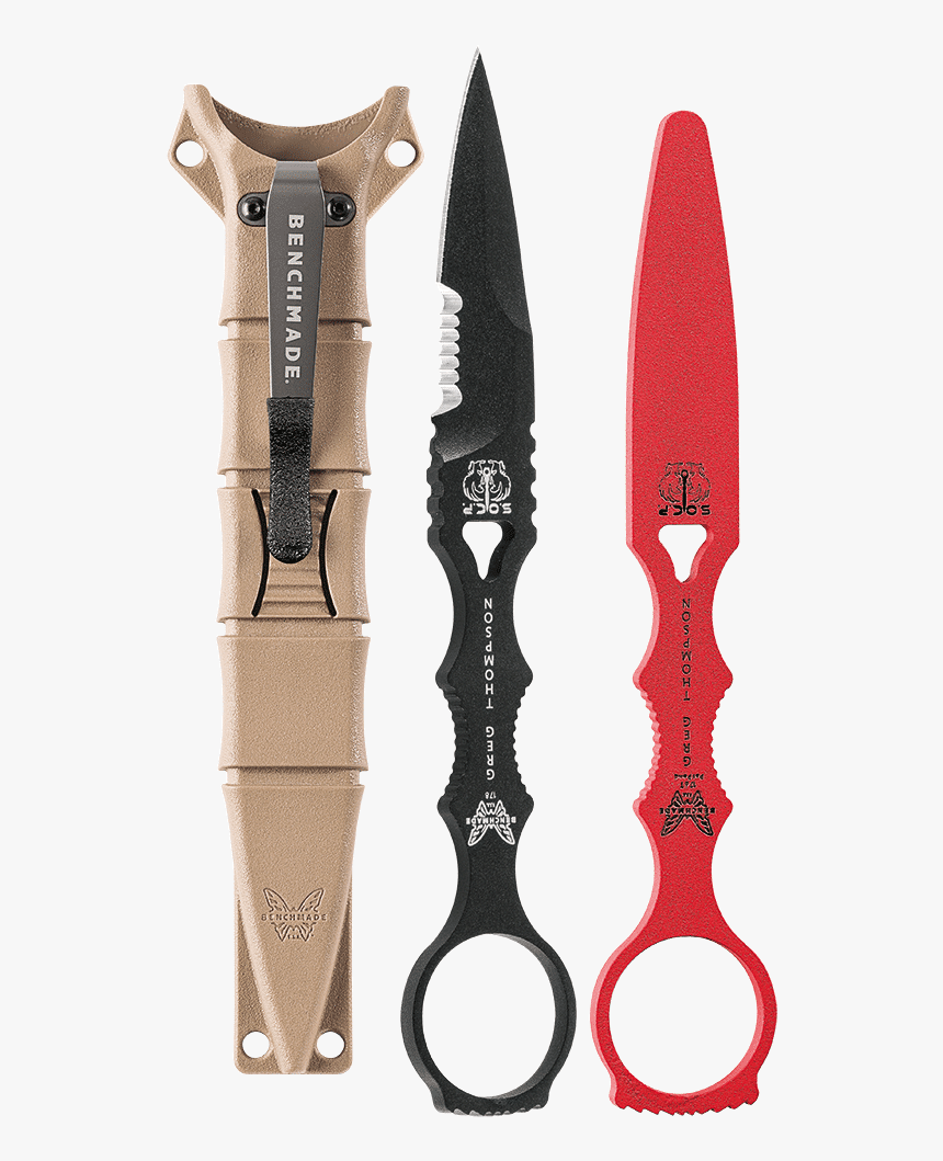 Benchmade Socp Dagger Combo Blade Knife With Trainer - Benchmade Throwing Knives, HD Png Download