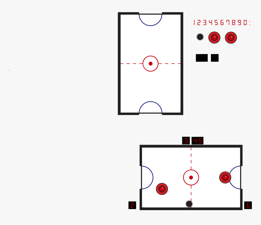 Air Hockey Sprites, HD Png Download
