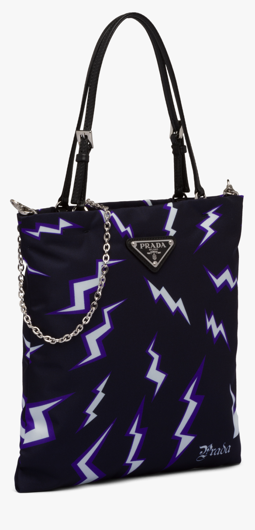 Prada Lightning Print Tote, HD Png Download