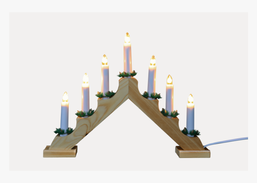 Pine Static 7 Bulb Candle Bridge - Advent Candle, HD Png Download