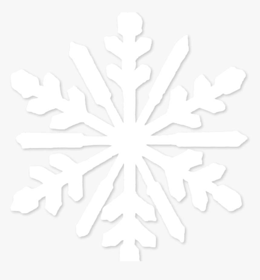Snowflake Png Elephant Clipart - Transparent White Snowflake Png, Png Download
