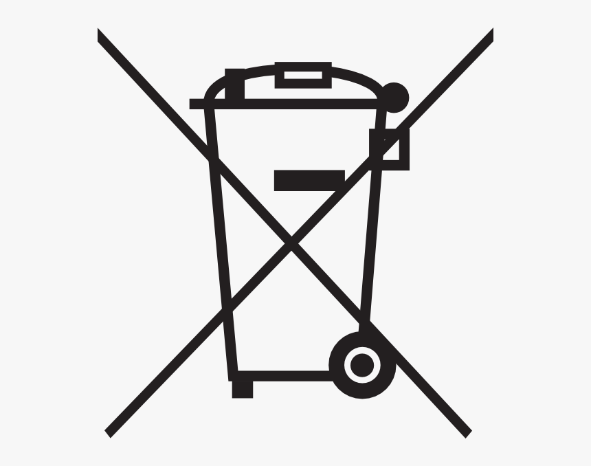 Trash Can Crossed Out Clipart , Png Download Trash Can With X Symbol