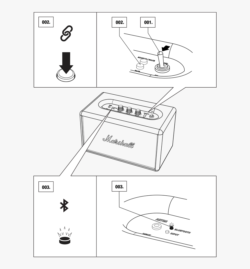 Marshall Speaker Pairing, HD Png Download