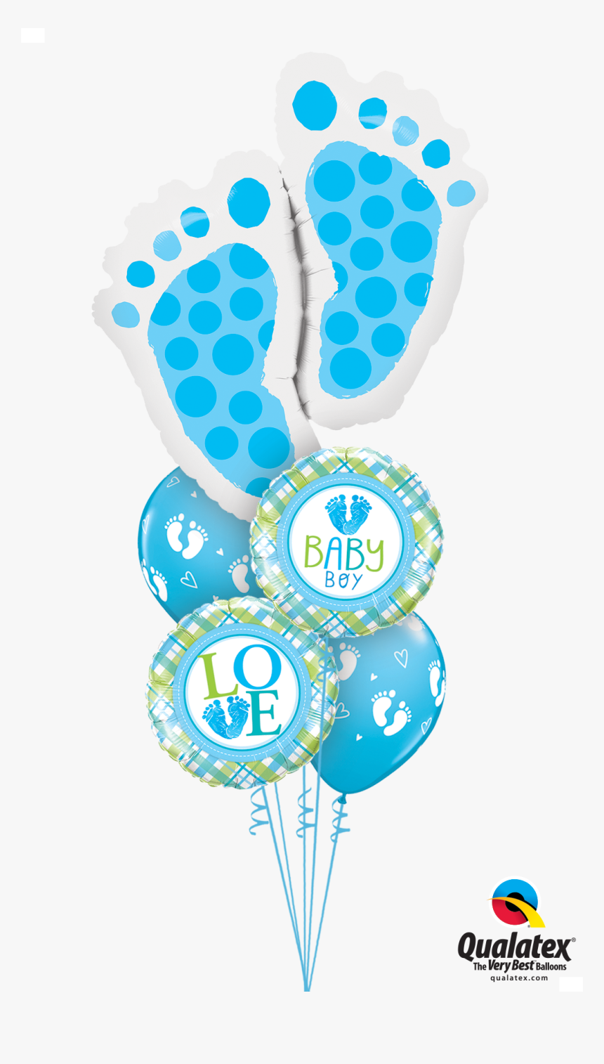 Transparent It S A Boy Banner Clipart - Baby Feet Balloons, HD Png Download
