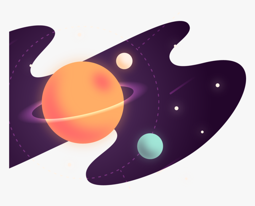 Universe Style Illustration - Planet, HD Png Download