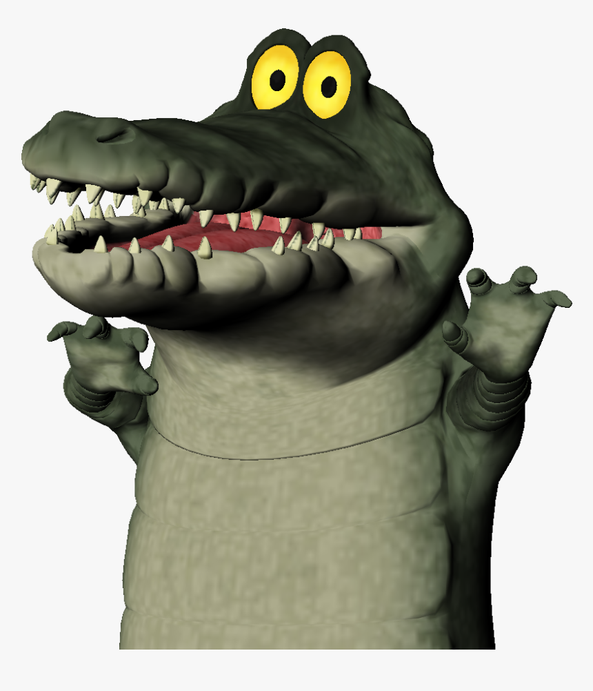 3d Universe Toon Croc 020 - American Crocodile, HD Png Download
