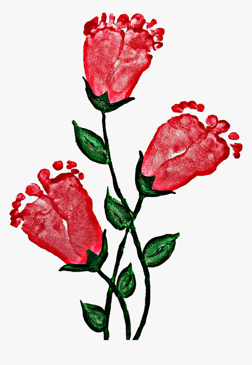 Footprint Flower Craft, HD Png Download