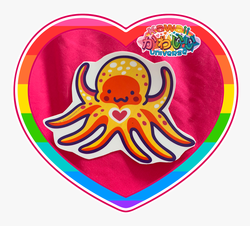 Kawaii Universe Cute Doodle Octopus Sticker Pic 01, HD Png Download
