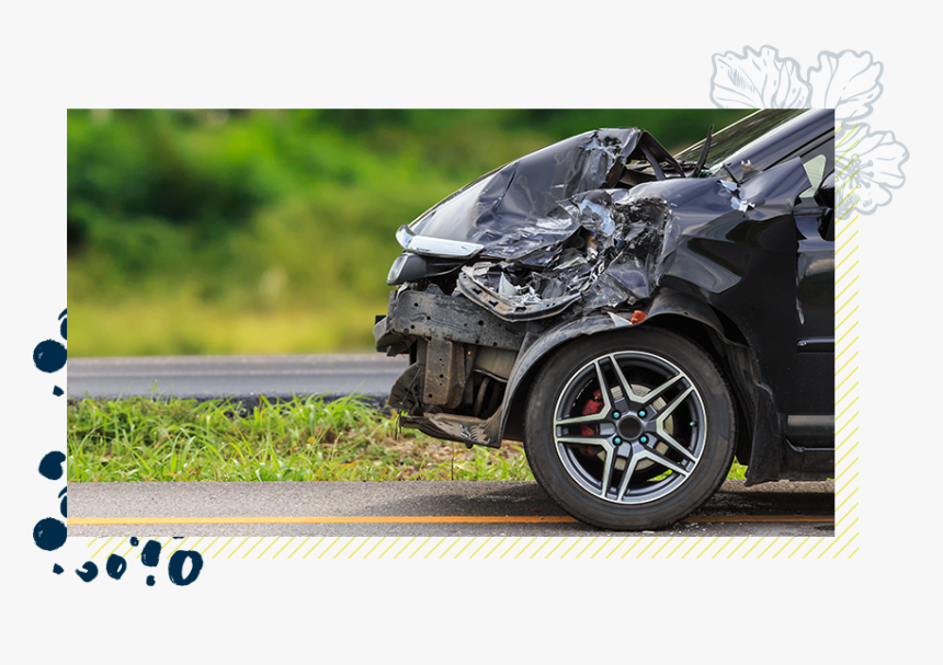 A Car After A Car Accident - Perdida Total De Un Auto, HD Png Download