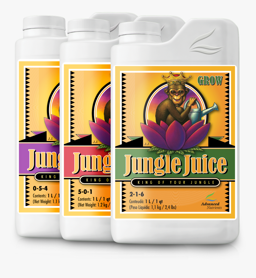 Advanced Nutrients Growing Nutrients Jungle Juice 3 - Advanced Nutrients Jungle Juice Bloom, HD Png Download