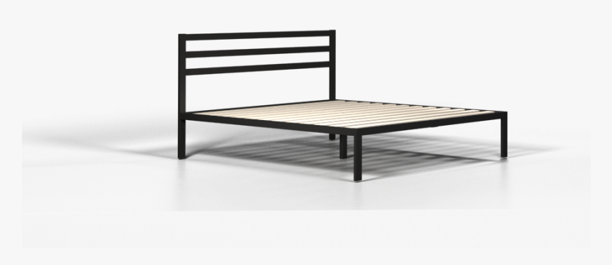 Metal Bed Wooden Foam Bed Steel Bed - Bed Frame, HD Png Download