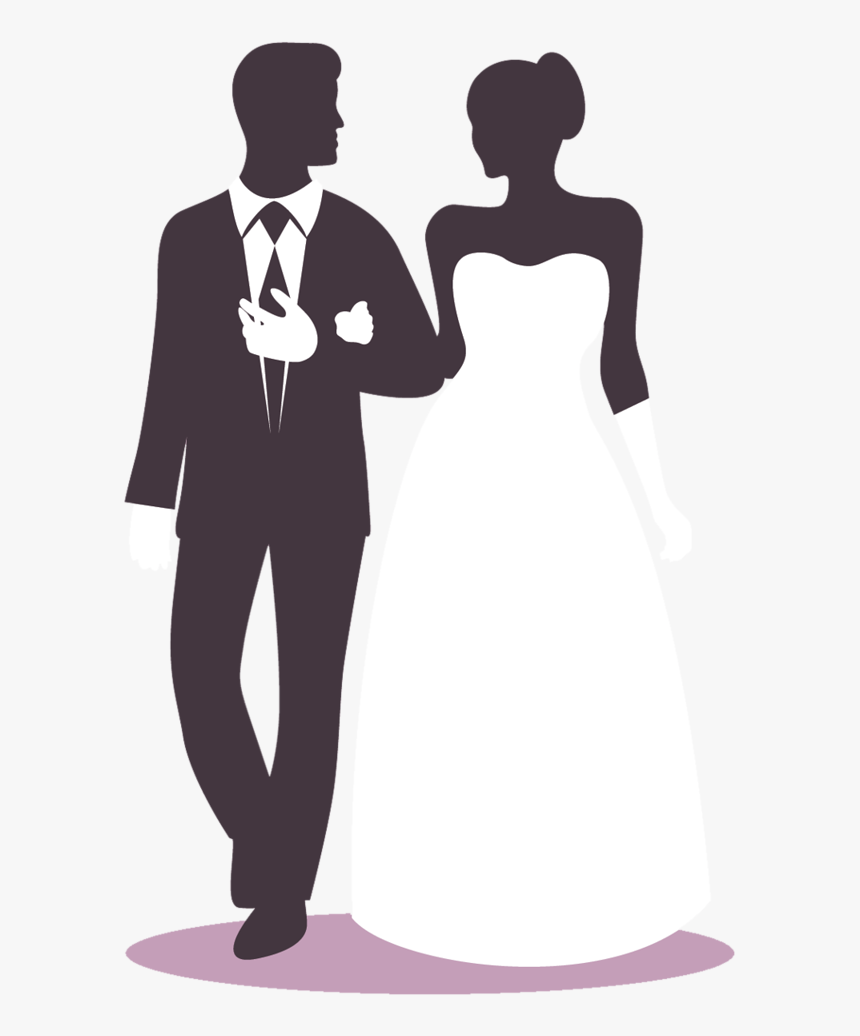 Siluetas Para Boda Png, Transparent Png