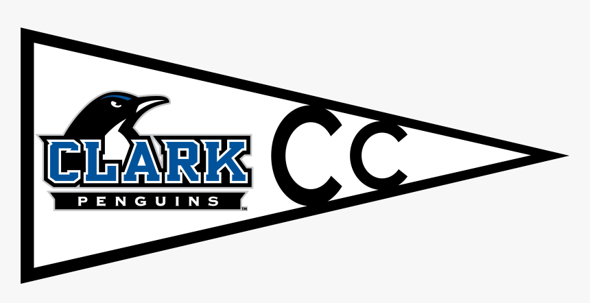 Clark College Pennant Clipart Clark College Penguin - Clark College Pennant, HD Png Download