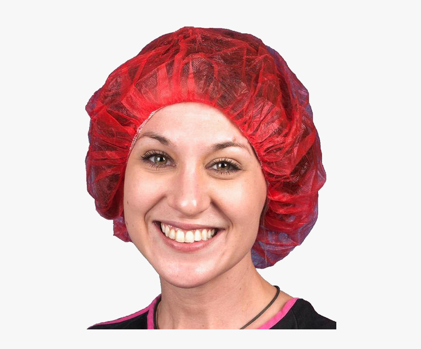 Hairnet Transparent Background Png - Red Bouffant Cap, Png Download