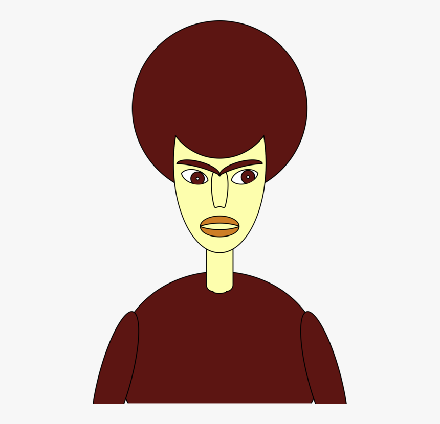 Hairstyle,art,facial Hair - Cartoon Brown Hair Teenager, HD Png Download
