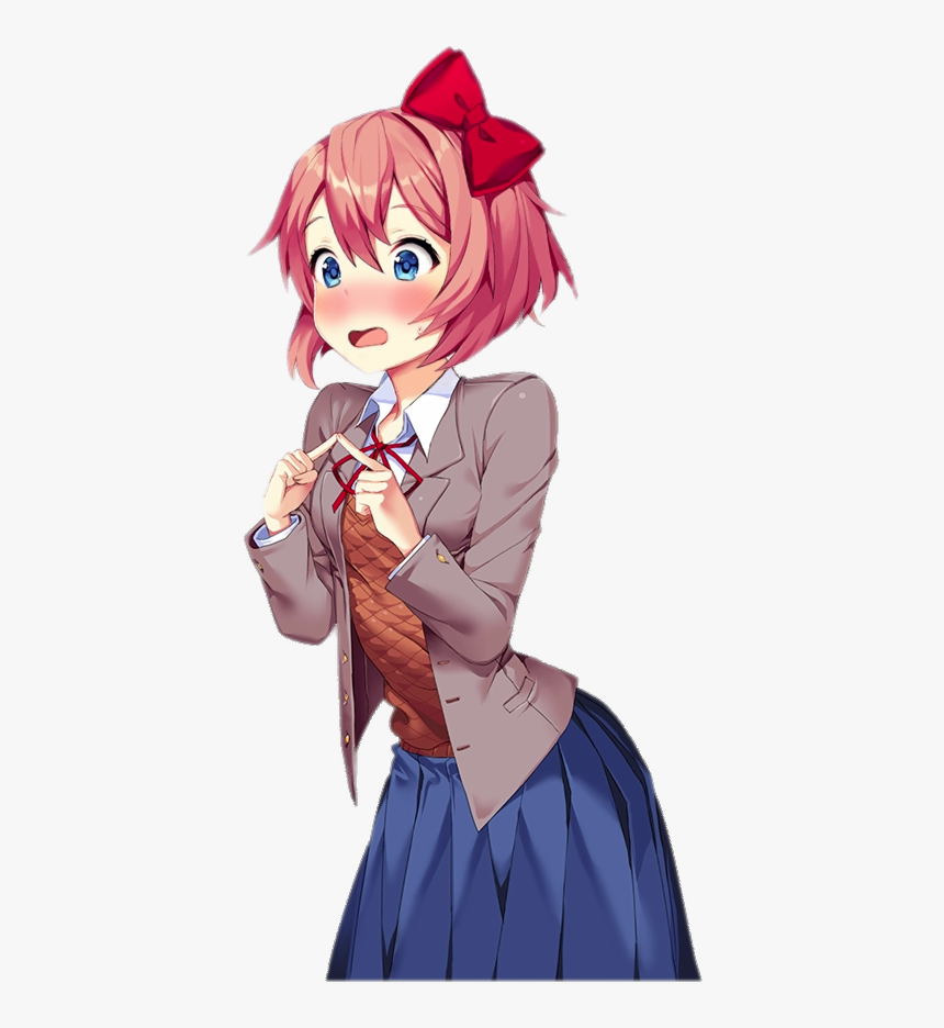 Doki Doki Literature Club Sayori, HD Png Download