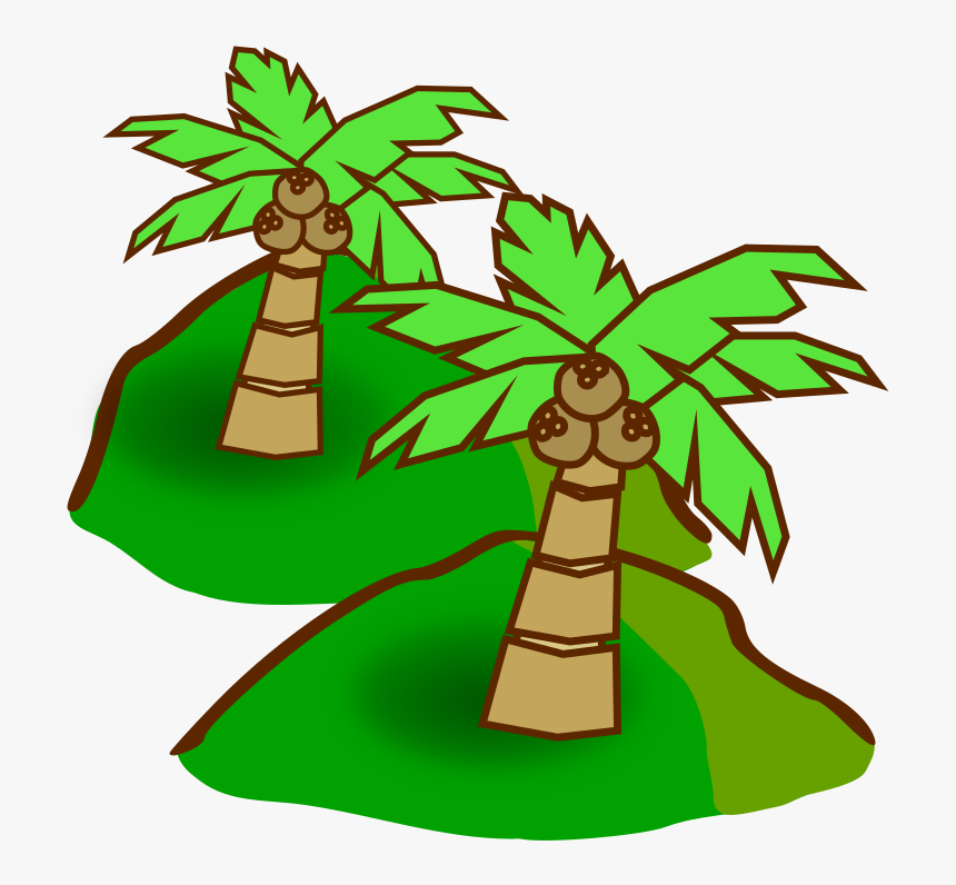 Jungle Hills - Coconut Tree Clip Art, HD Png Download