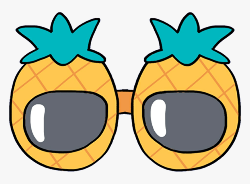 #pineapple #glasses #sunglasses #mochi #kawaii #cute - Cute Glasses Clip Art, HD Png Download