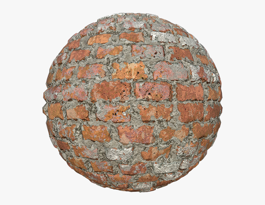 Red Brick Texture Partially Covered By Cement, Seamless - Brickwork, HD Png Download
