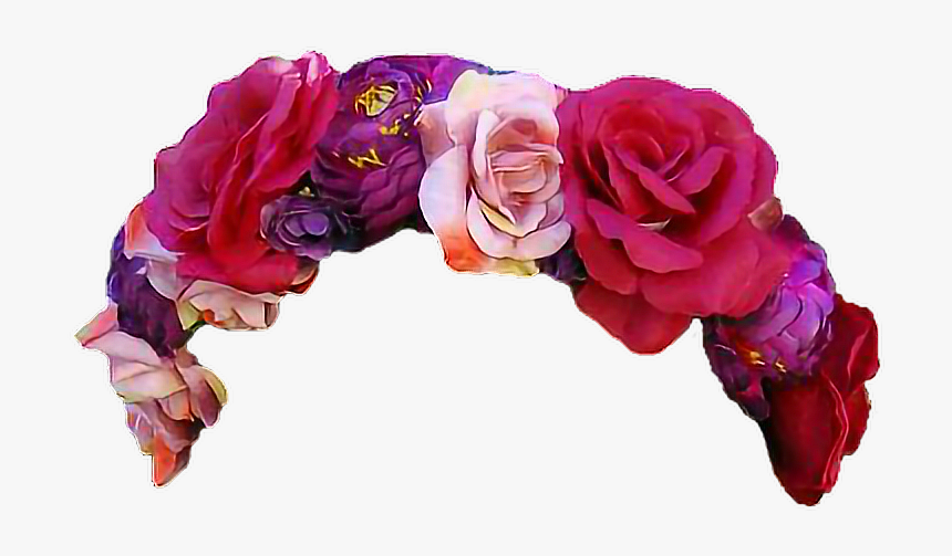 #cute #flower #crown #flowercrown #pink #sticker #trasparent - Aesthetic Transparent Flower Crown, HD Png Download