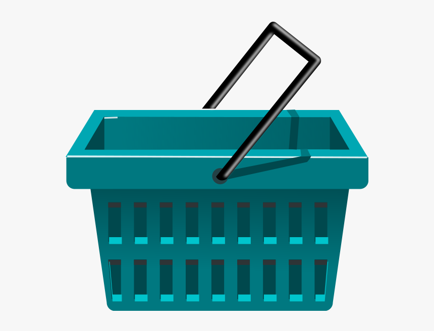 Blue Basket Png Images - Shopping Basket Cart Clipart, Transparent Png