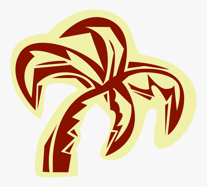 Vector Illustration Of Tropical Or Subtropical Palm - Illustration, HD Png Download
