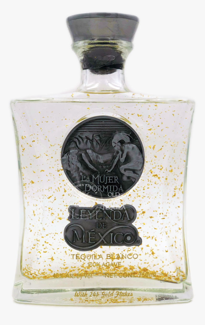 Leyenda De Mexico Blanco Tequila With 24 Gold Flake - Perfume, HD Png Download