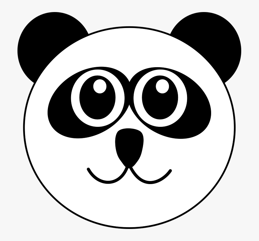Clipart Panda Head, HD Png Download