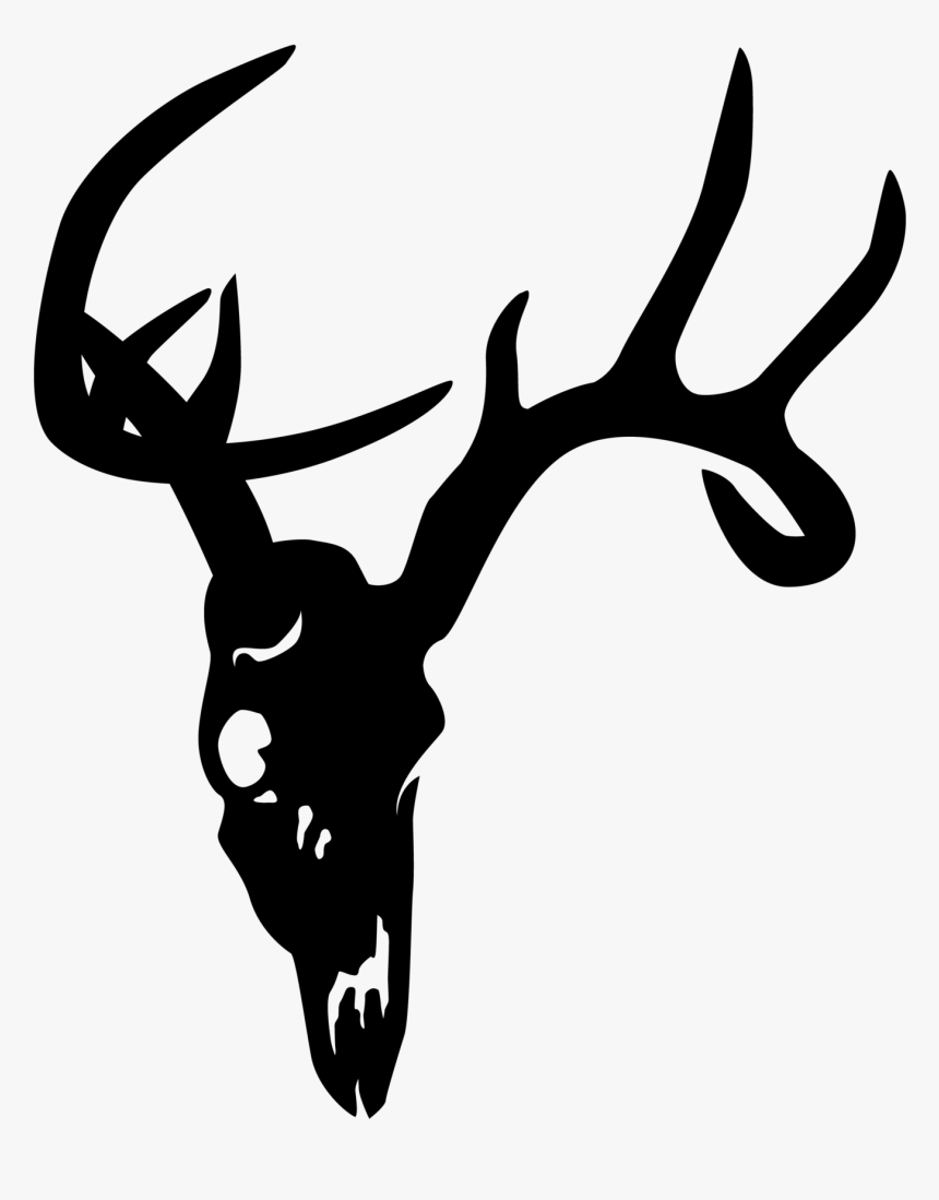 Deer Skull Png - Black Deer Skull Png, Transparent Png