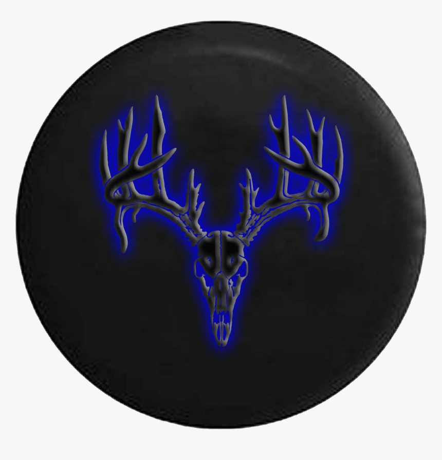 Glowing Deer Skull Antler Jeep Off Road Rv Camper Spare Red Ball
