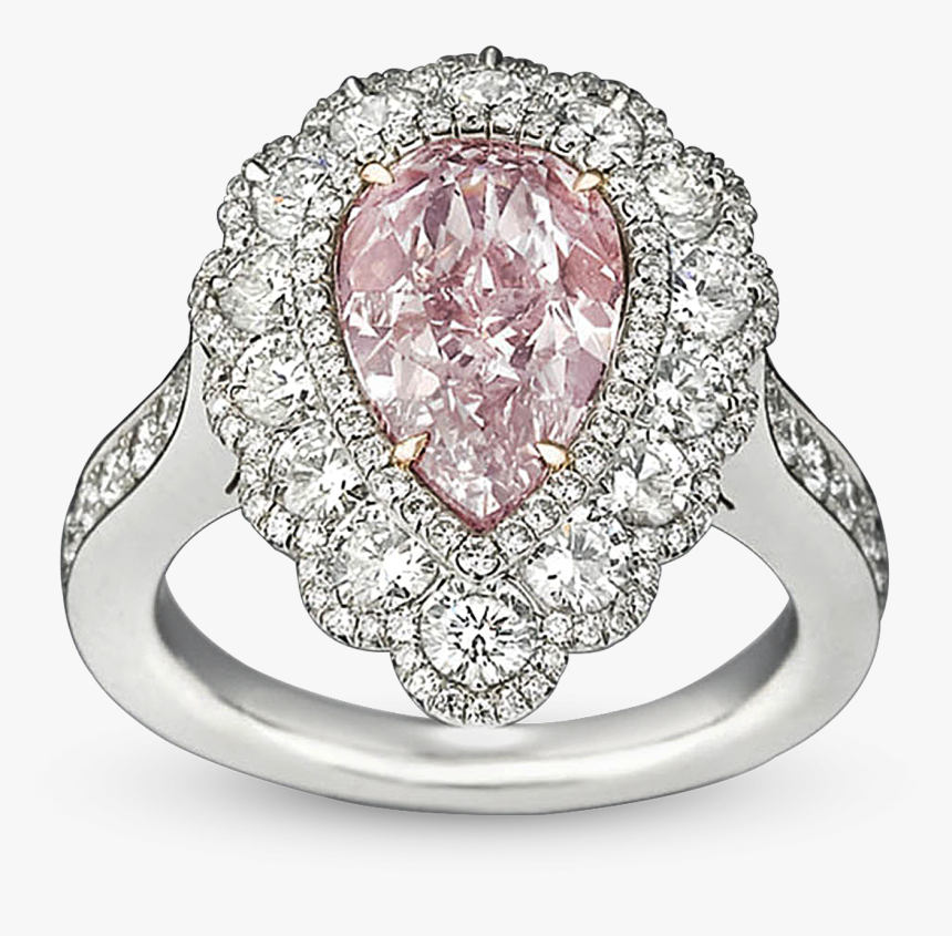 Fancy Pink Diamond Ring, - Pink Diamond Ring 5carat, HD Png Download