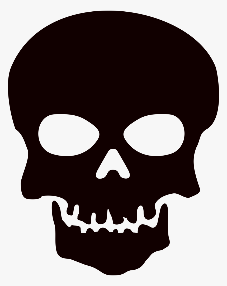 Download Skeleton Head Png Im - Skull Silhouette Png, Transparent Png